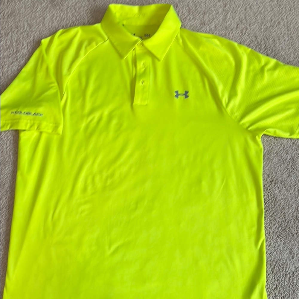 Under Armour Yellow Performance Polo Shirt